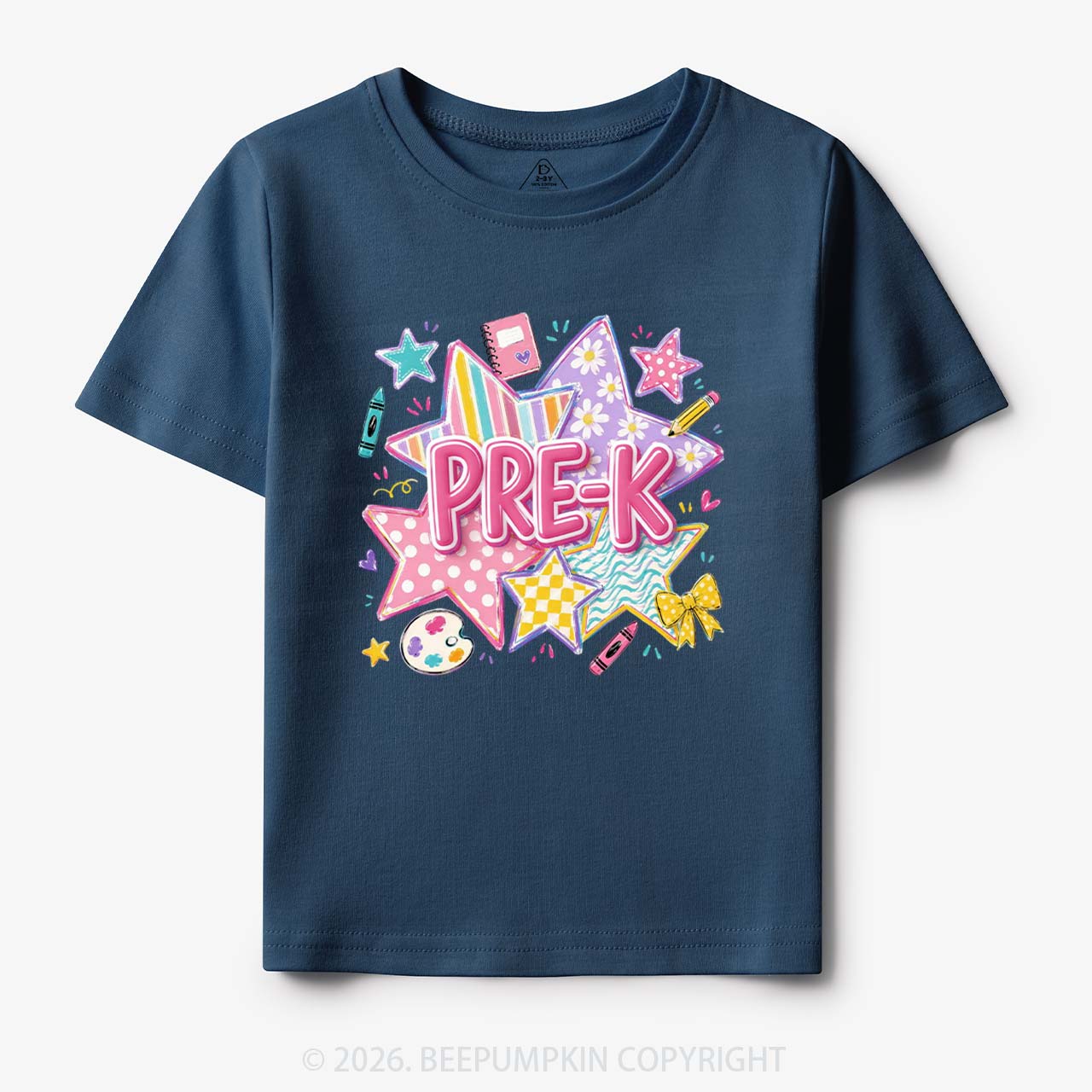 Striped Starburst Pre-K To Fourth Grade Toddler&Kid's Tees