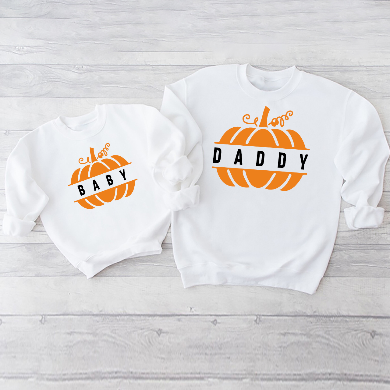 Family Halloween Cute Pumpkin Matching Sweatshirt