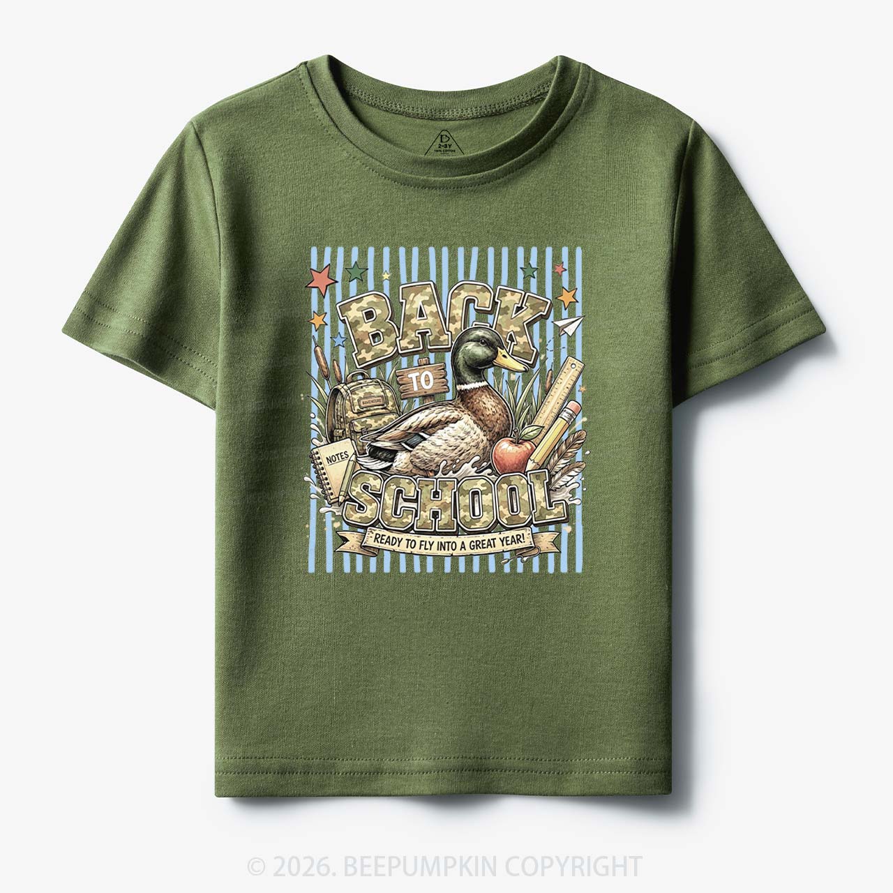 Mallard Duck Back To School Toddler&Kid's Tees