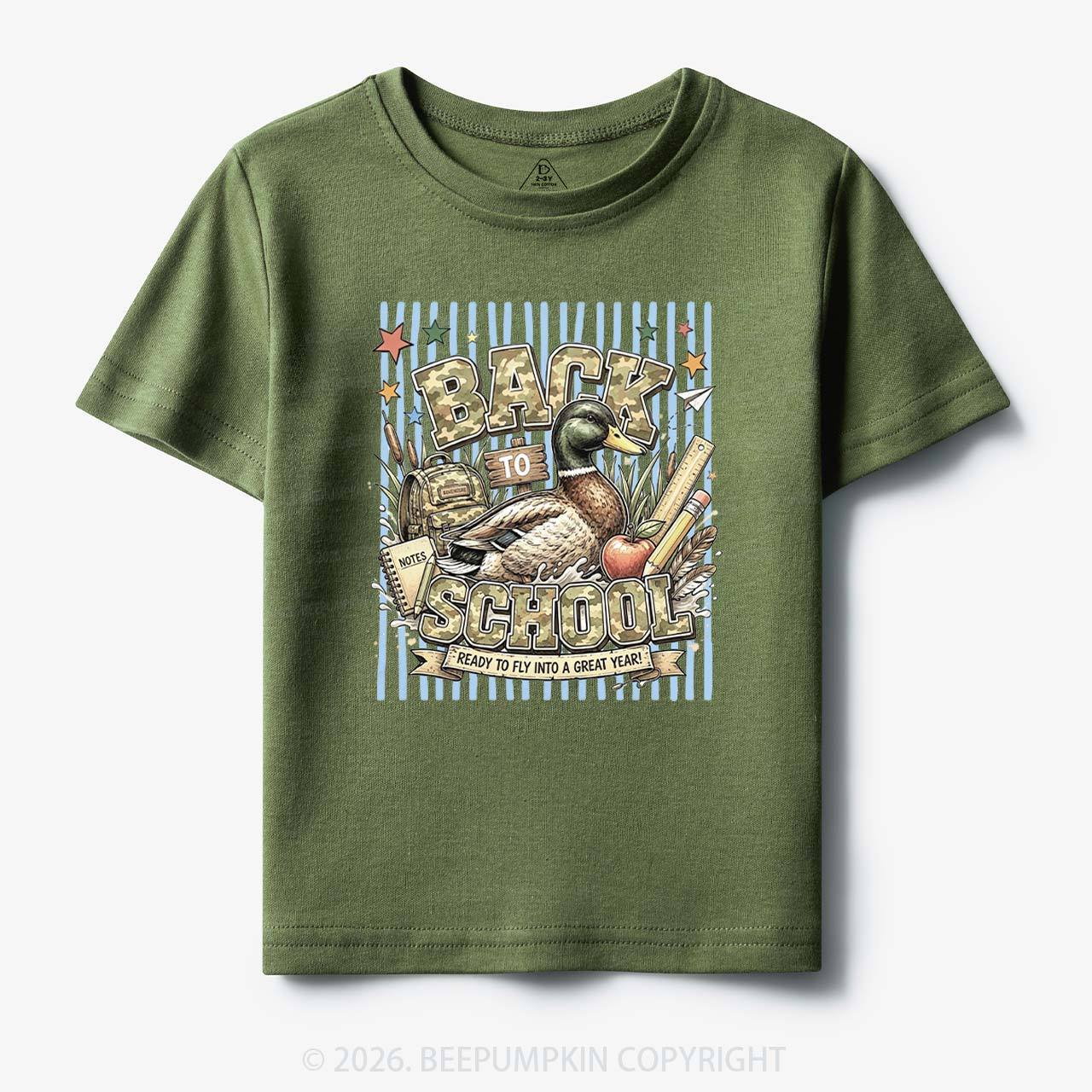 Mallard Duck Back To School Toddler&Kid's Tees