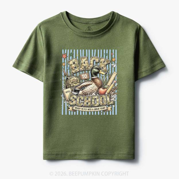 Mallard Duck Back To School Toddler&Kid's Tees