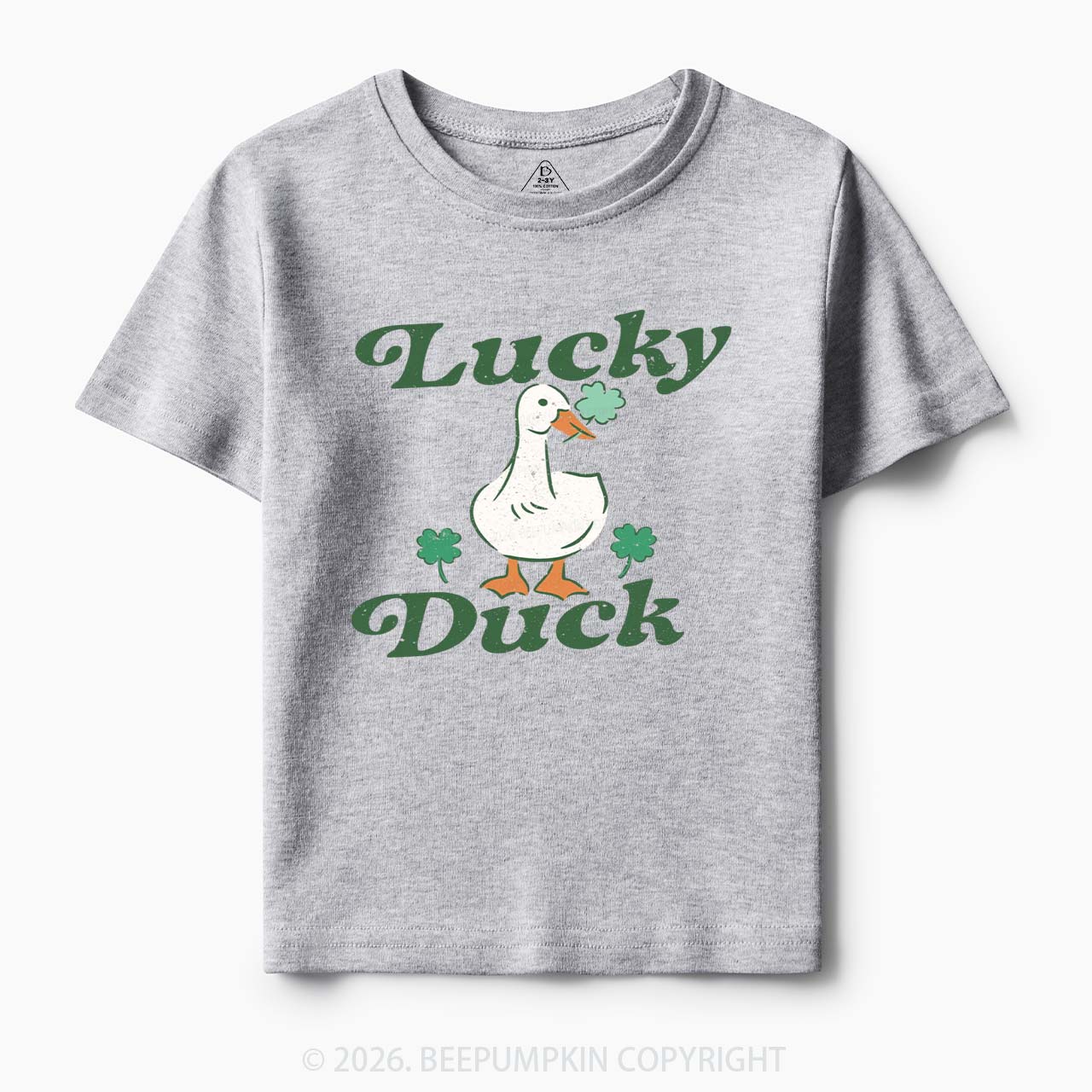 Lucky Duck St Patrick's Day Toddler&Kid's Tees Beepumpkin
