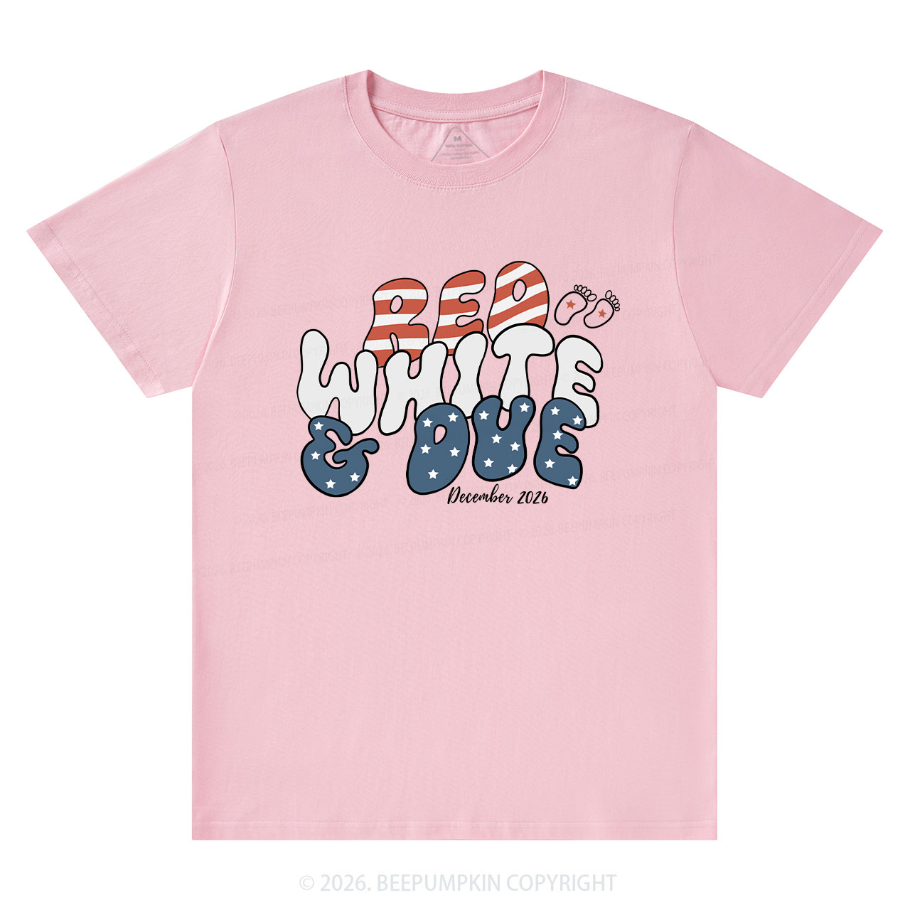 Personalized American Mama 4th July Pregnancy Announcement T-Shirts