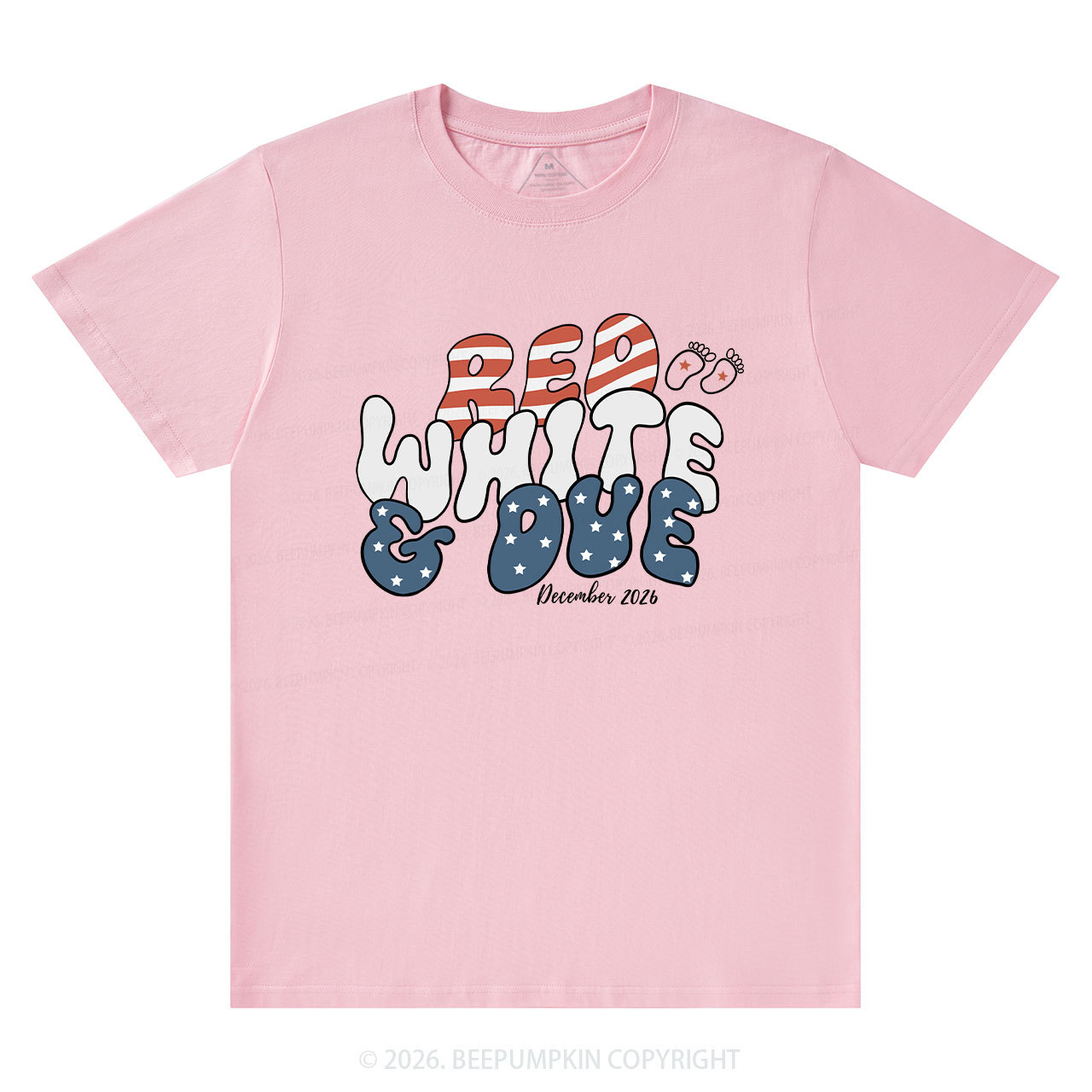 Personalized American Mama 4th July Pregnancy Announcement T-Shirts