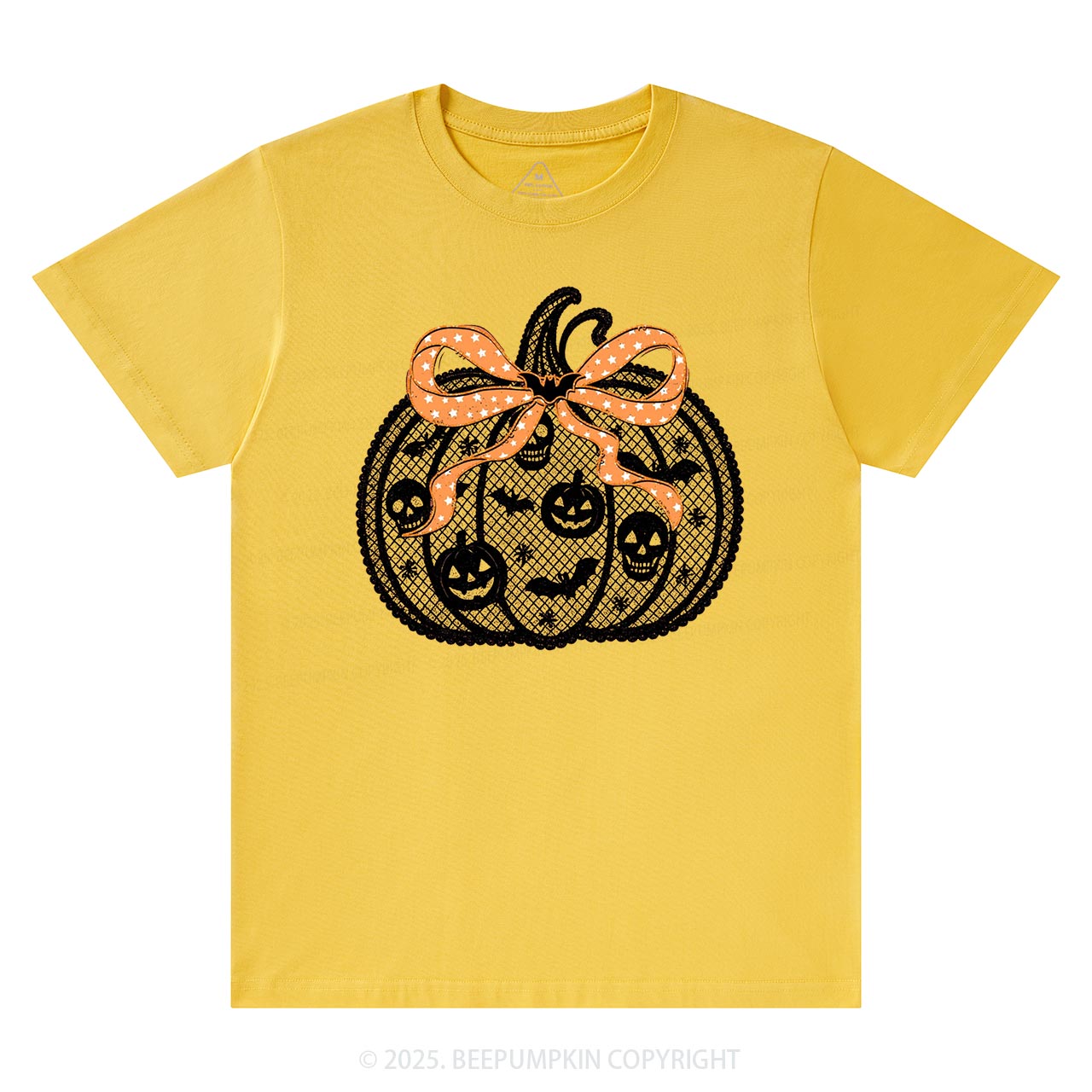 Black Lace pumpkin Halloween T-Shirts Beepumpkin