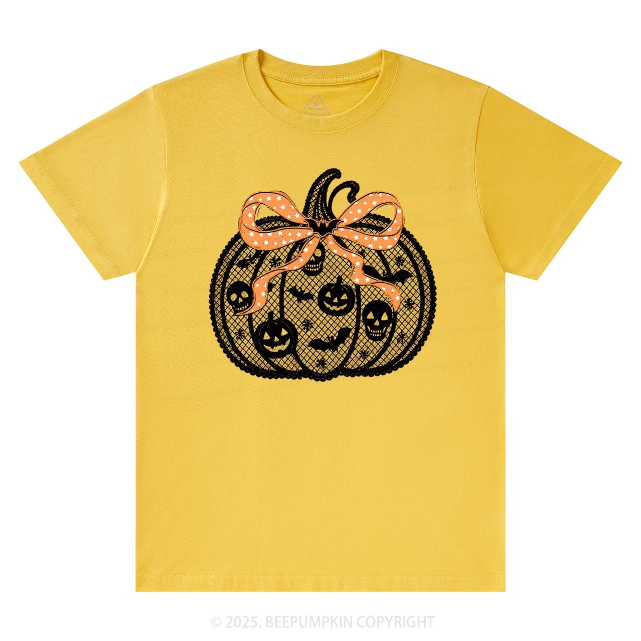 Black Lace pumpkin Halloween T-Shirts Beepumpkin