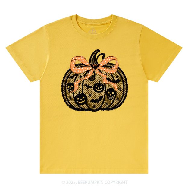 Black Lace pumpkin Halloween T-Shirts Beepumpkin