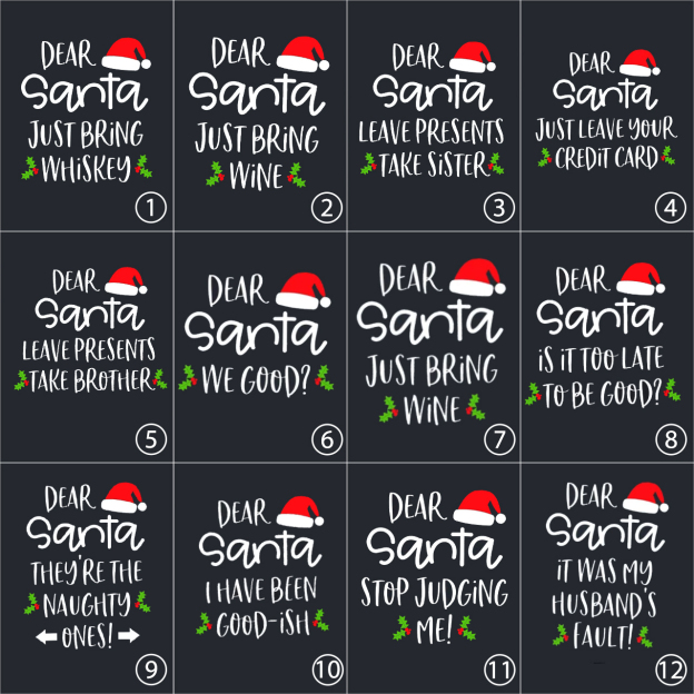 Personalized Dear Santa Matching Family Sweatshirts For Christmas Party