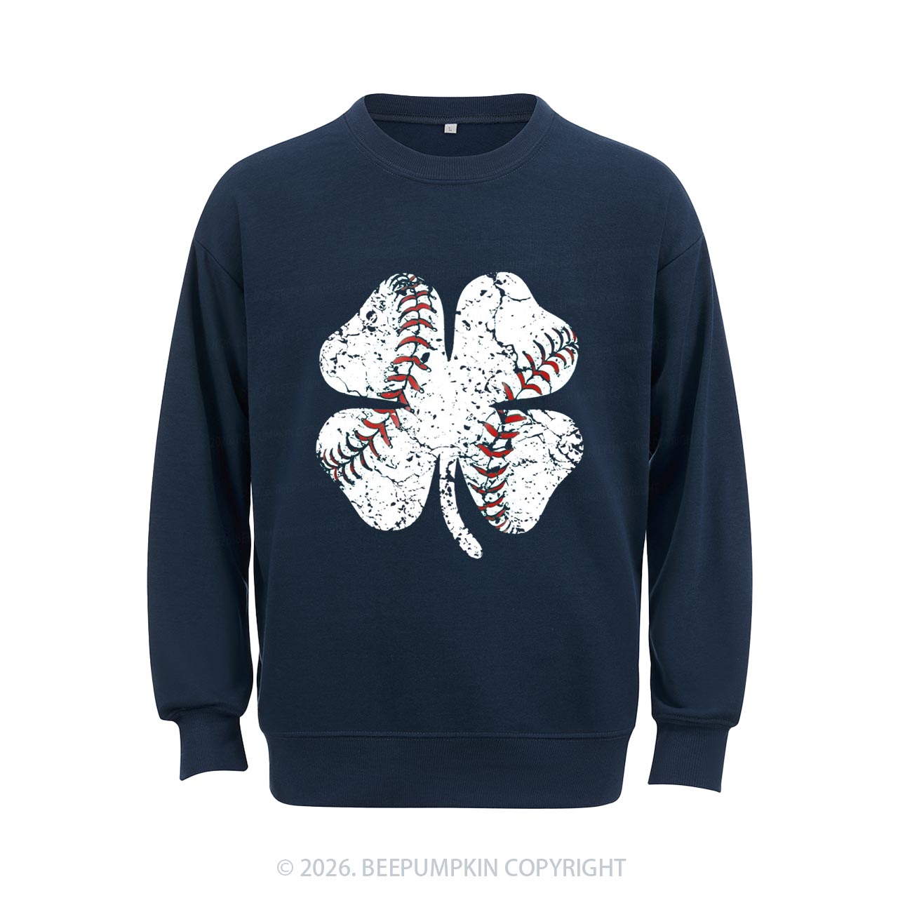 Baseball Shamrock St Patrick's Day Aldult Sweatshirt