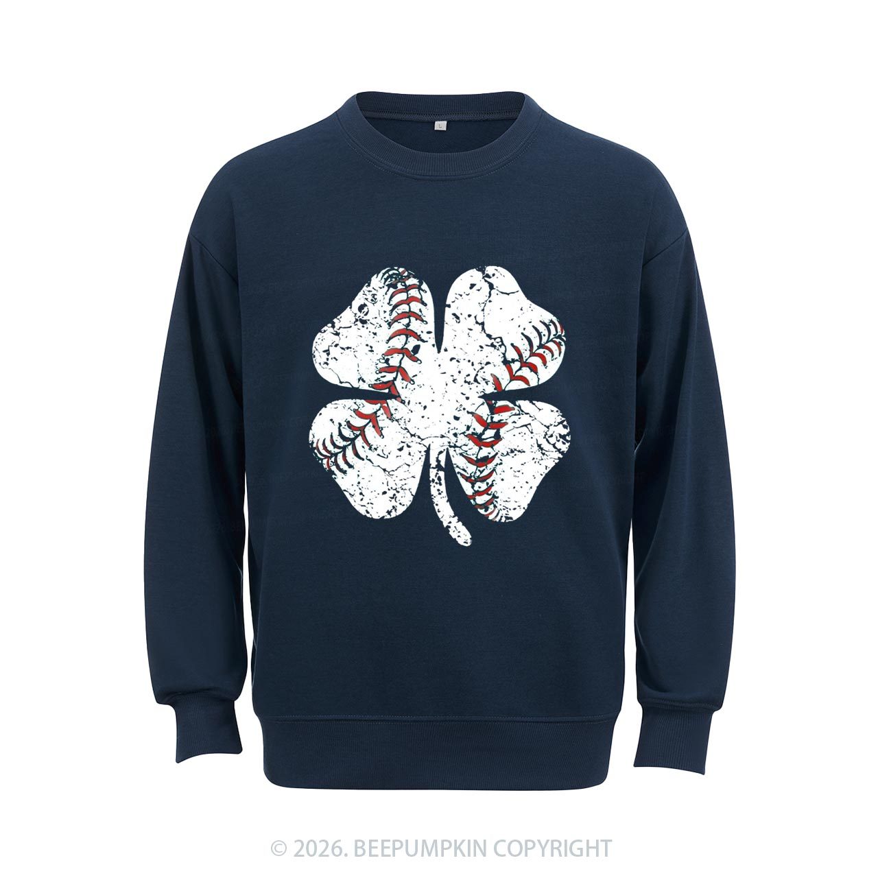 Baseball Shamrock St Patrick's Day Aldult Sweatshirt