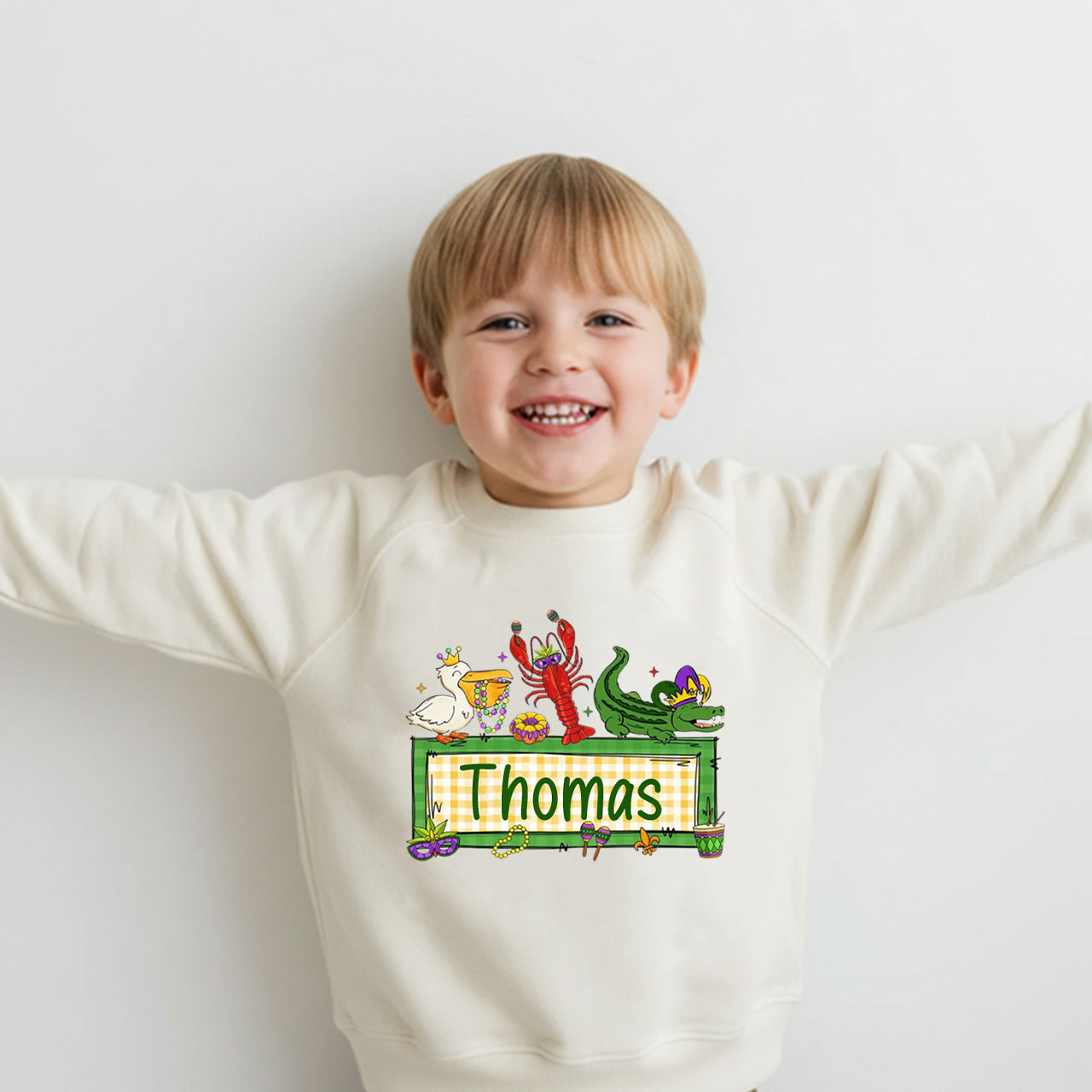 Personalized Tiny Parade Nameset Kid's Sweatshirt
