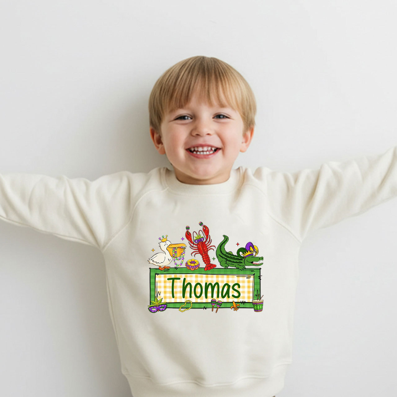 Personalized Tiny Parade Nameset Kid's Sweatshirt