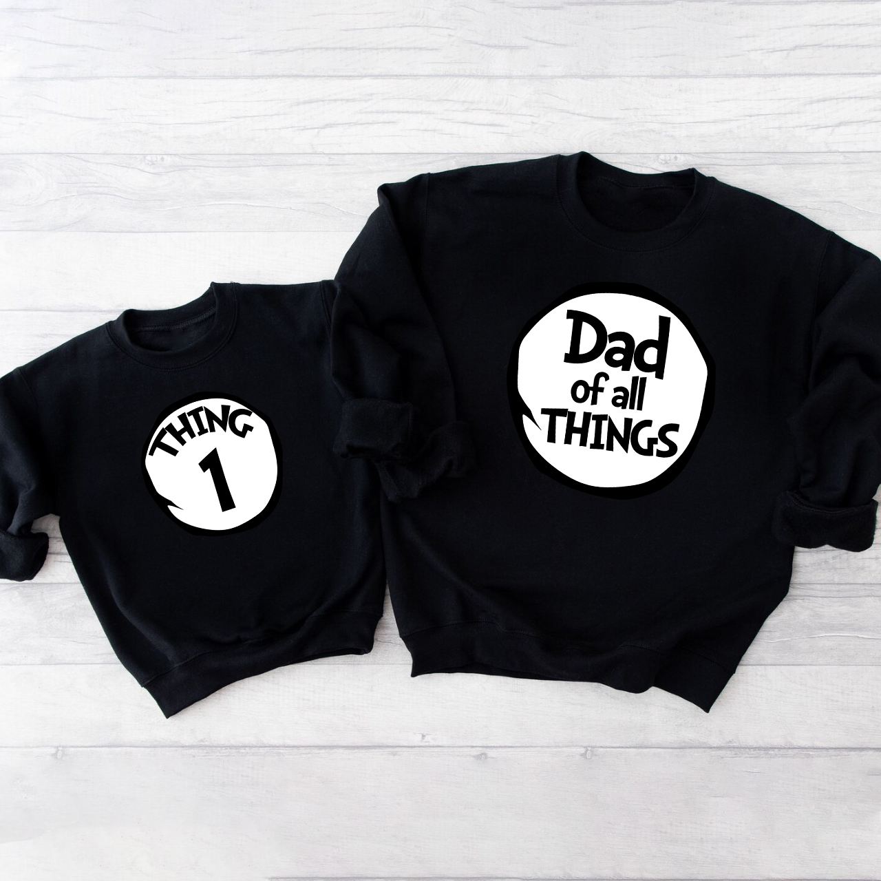 Mom Dad Of All Things Personalized Family Matching Sweatshirts