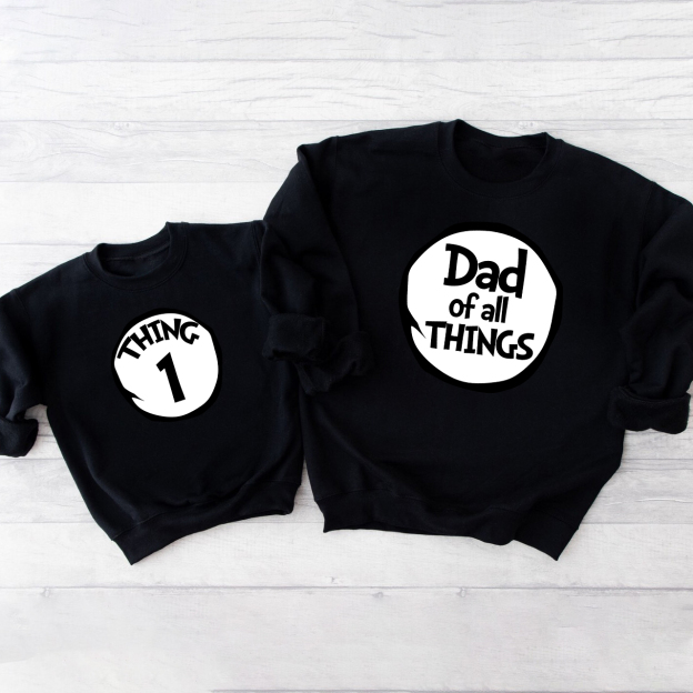 Mom Dad Of All Things Personalized Family Matching Sweatshirts