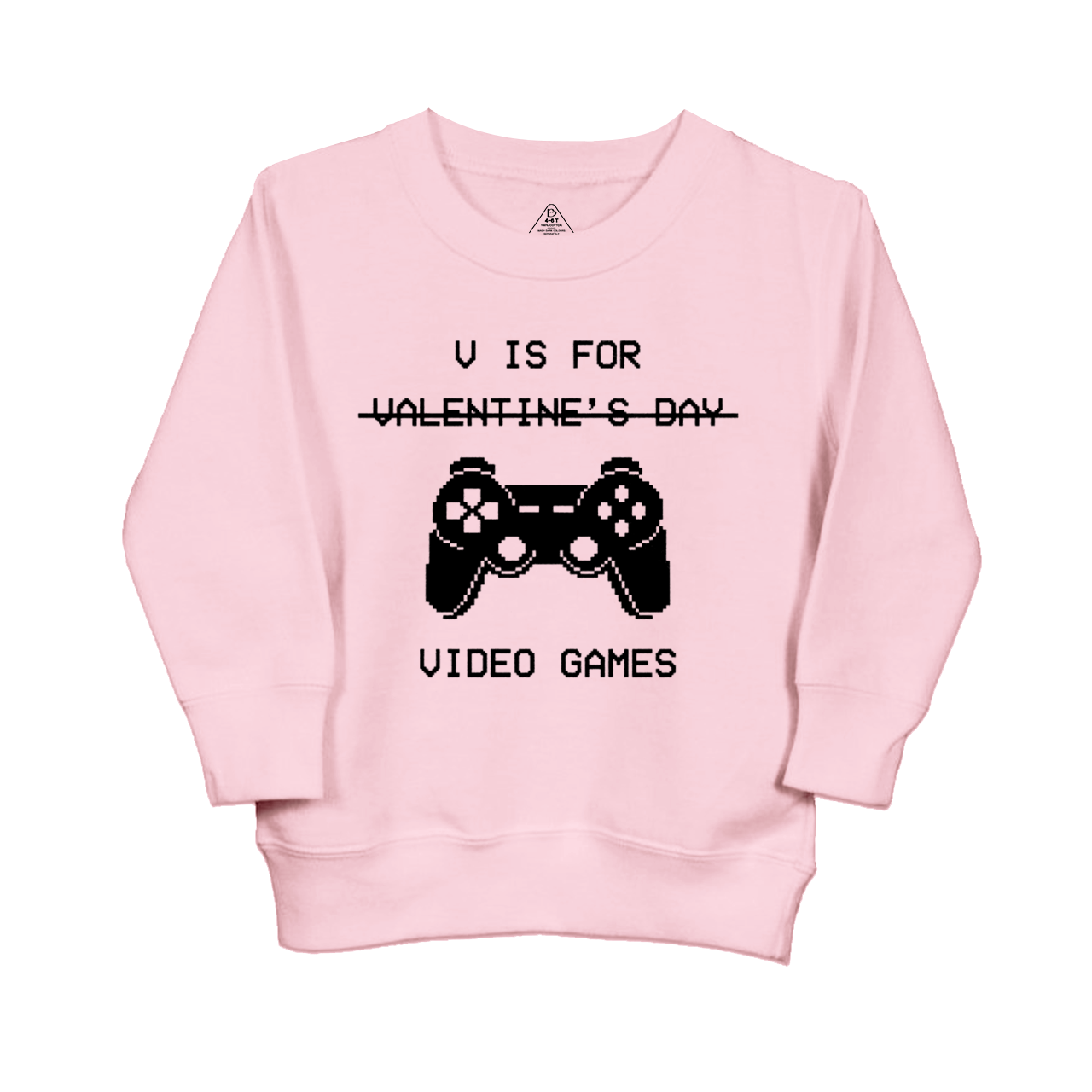 V Is For Video Games Kids Sweatshirt