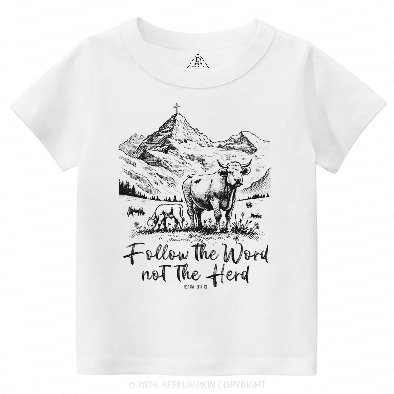 Follow The Word Not The Herd Toddler&Kid's Tees Beepumpkin