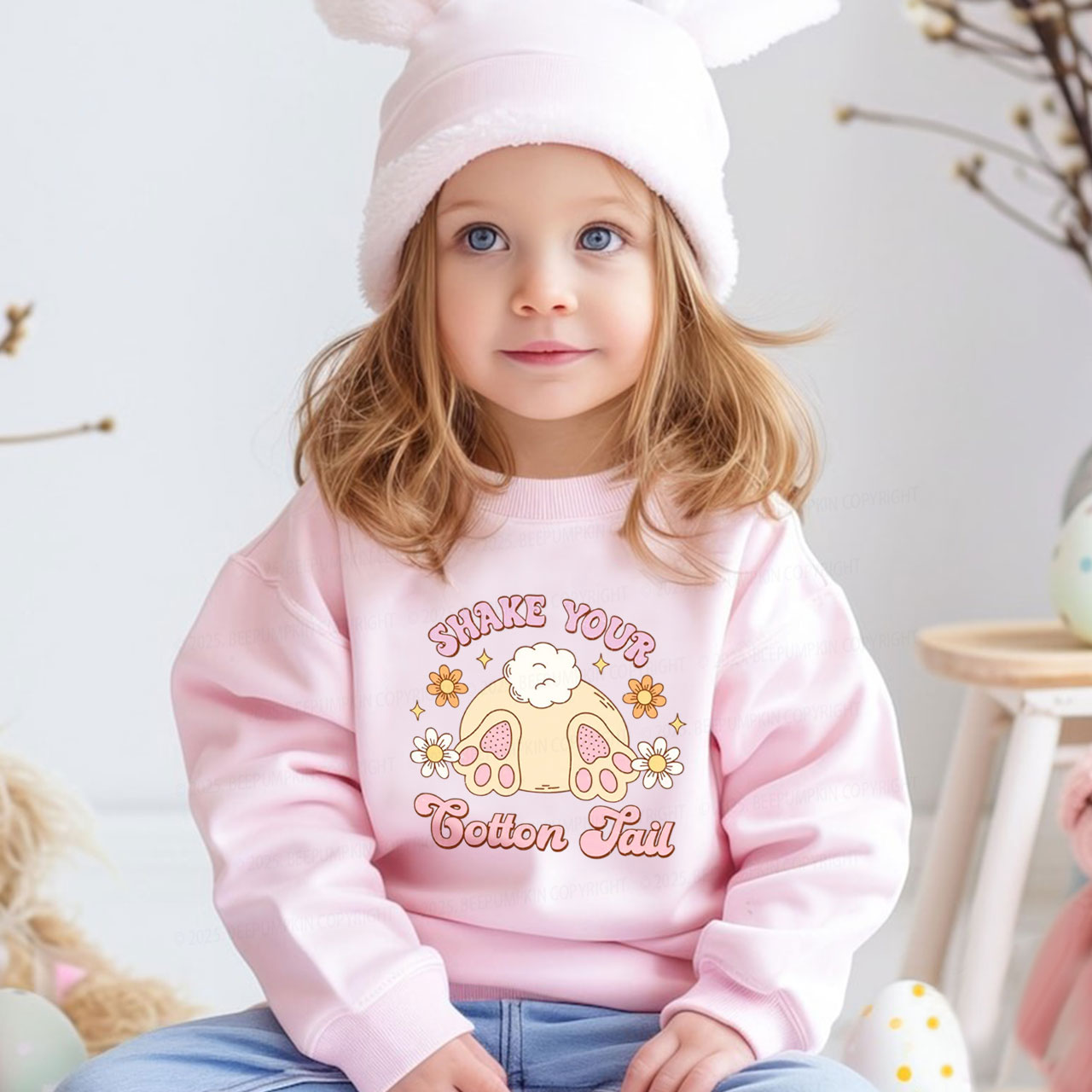 Shake Your Cotton Tail Kid's Sweatshirt