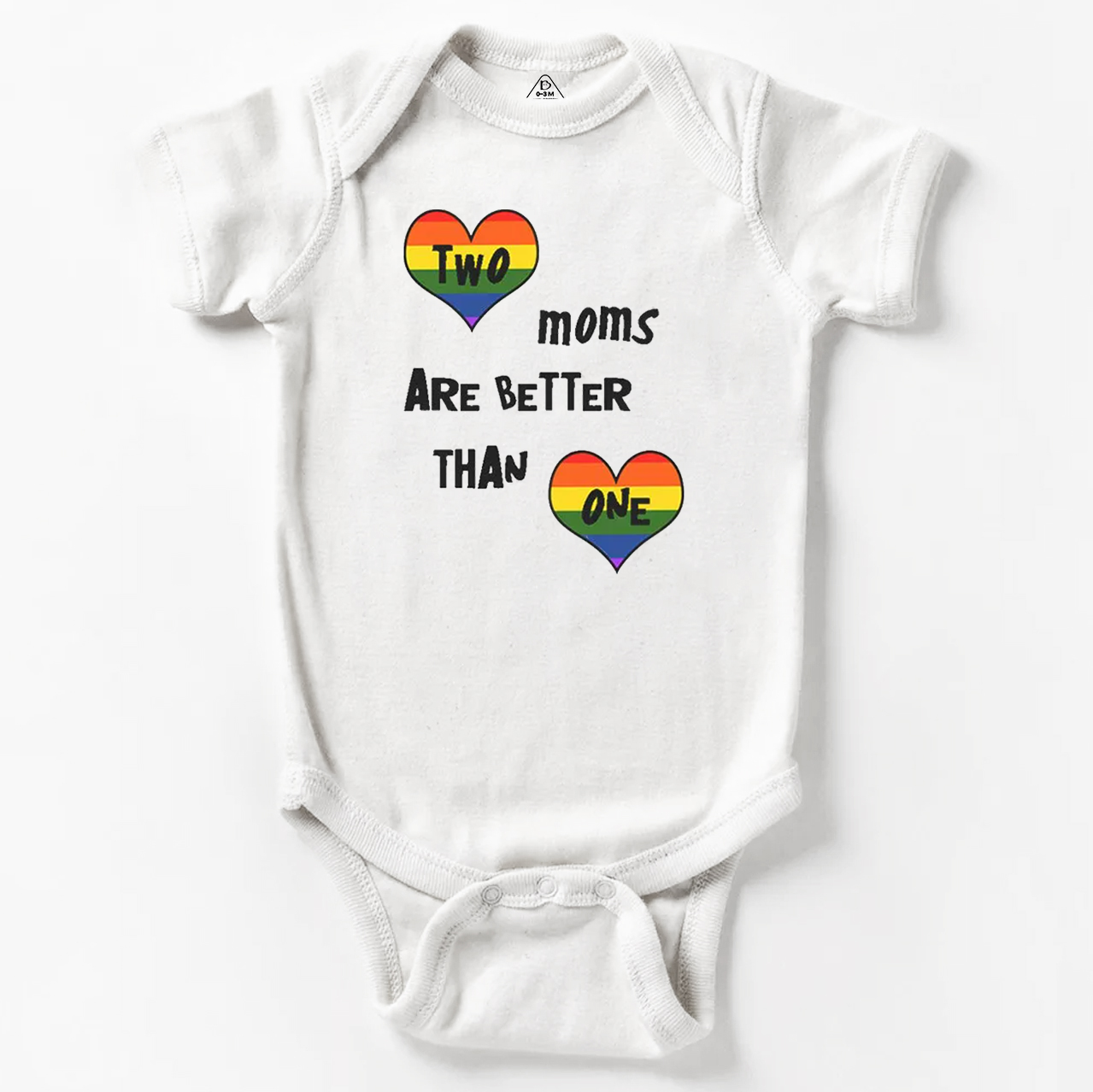 Two Moms Better Than One LGBTQ Bodysuit Beepumpkin