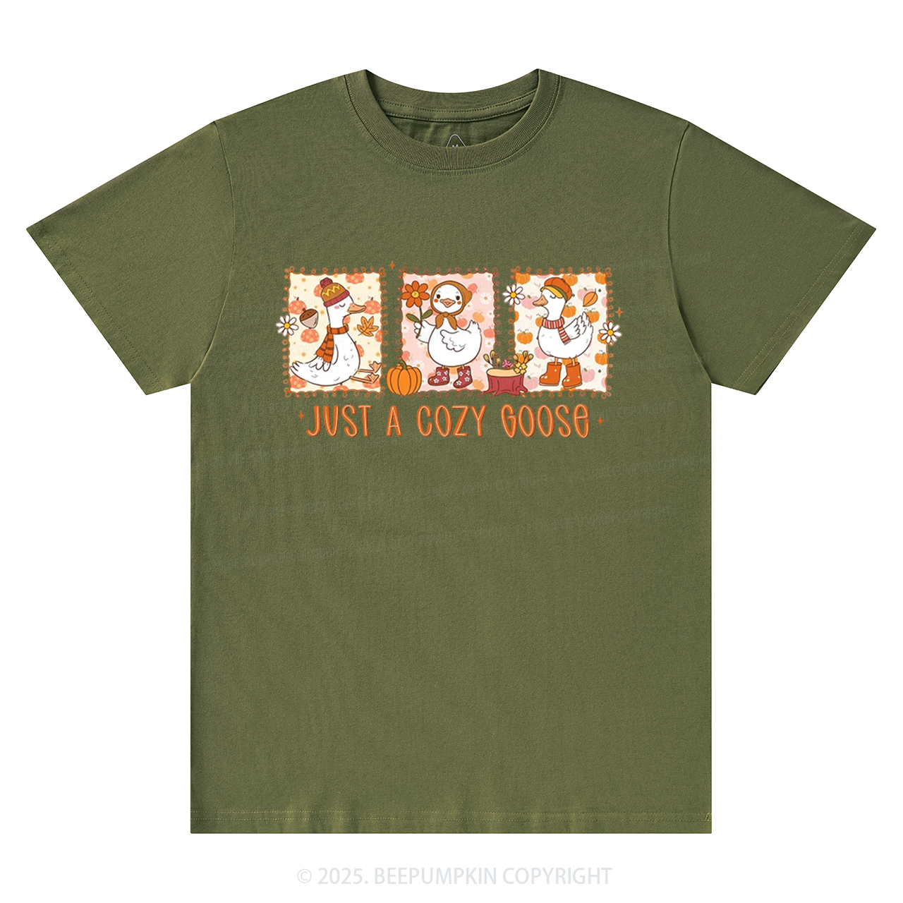 Cozy Fall Goose T-Shirts Beepumpkin