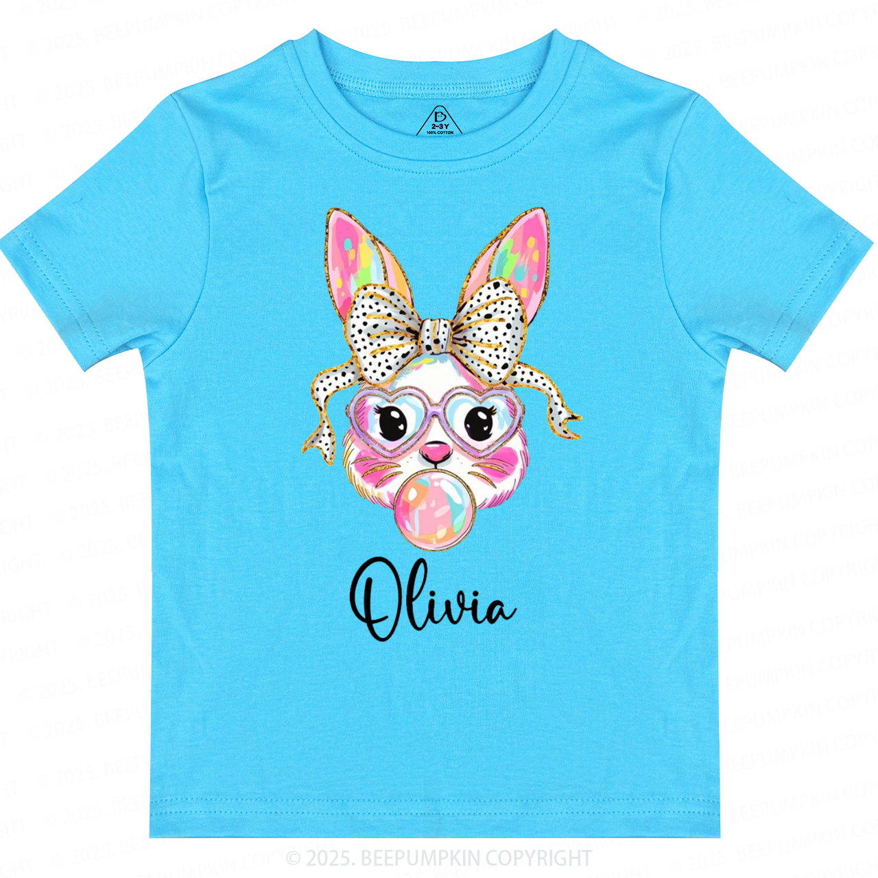 Personalized Easter Bunny Toddler&Kid's Tees Beepumpkin