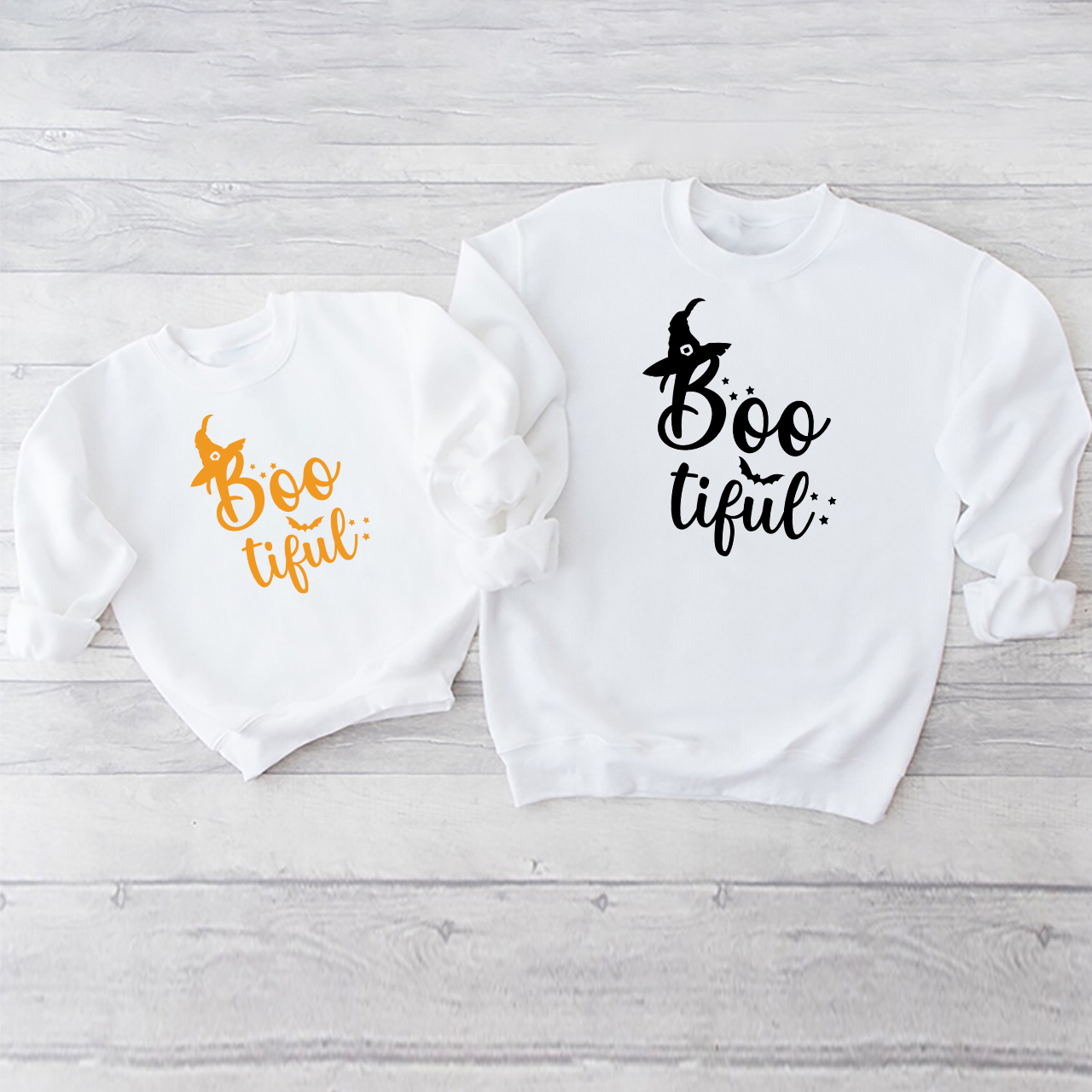 Boo Tiful Halloween Family Party Matching Sweatshirt