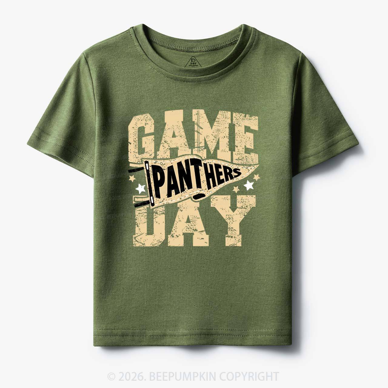 Personalized School Mascot Game Day Retro Toddler&Kid's Tees