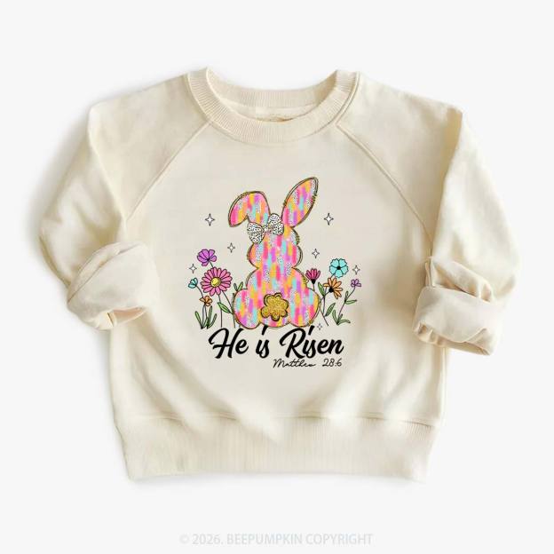 Risen In Bloom Faith & Flowers Kid's Sweatshirt