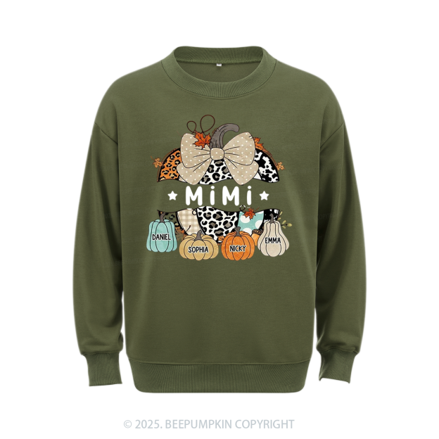 Personalized Fall Halloween Pumpkin Sweatshirt Beepumpkin