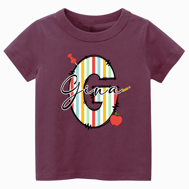 Personalized Alphabet Toddler&Kid's Tees Beepumpkin