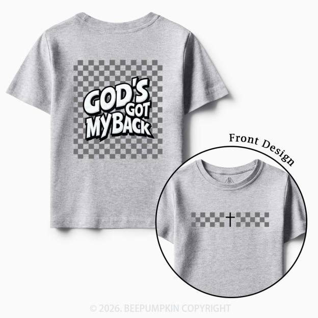God's Got My Back Christian Toddler&Kid's Tees