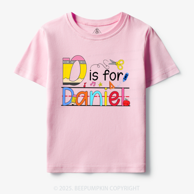 Personalized Interesting Kids Name Toddler&Kid's Tees Beepumpkin