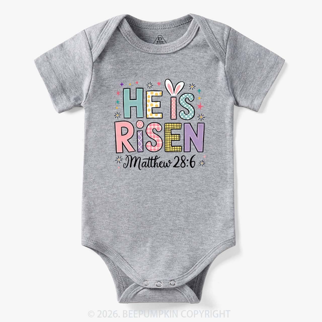 He is Risen Easter Joy Bodysuit