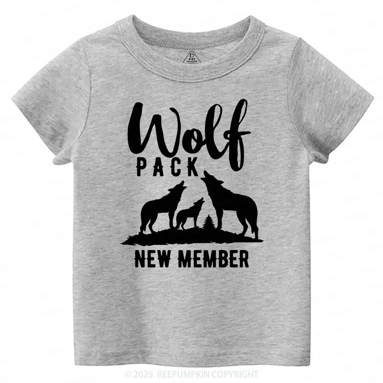 Wolf Pack New Member Toddler&Kid's Tees Beepumpkin