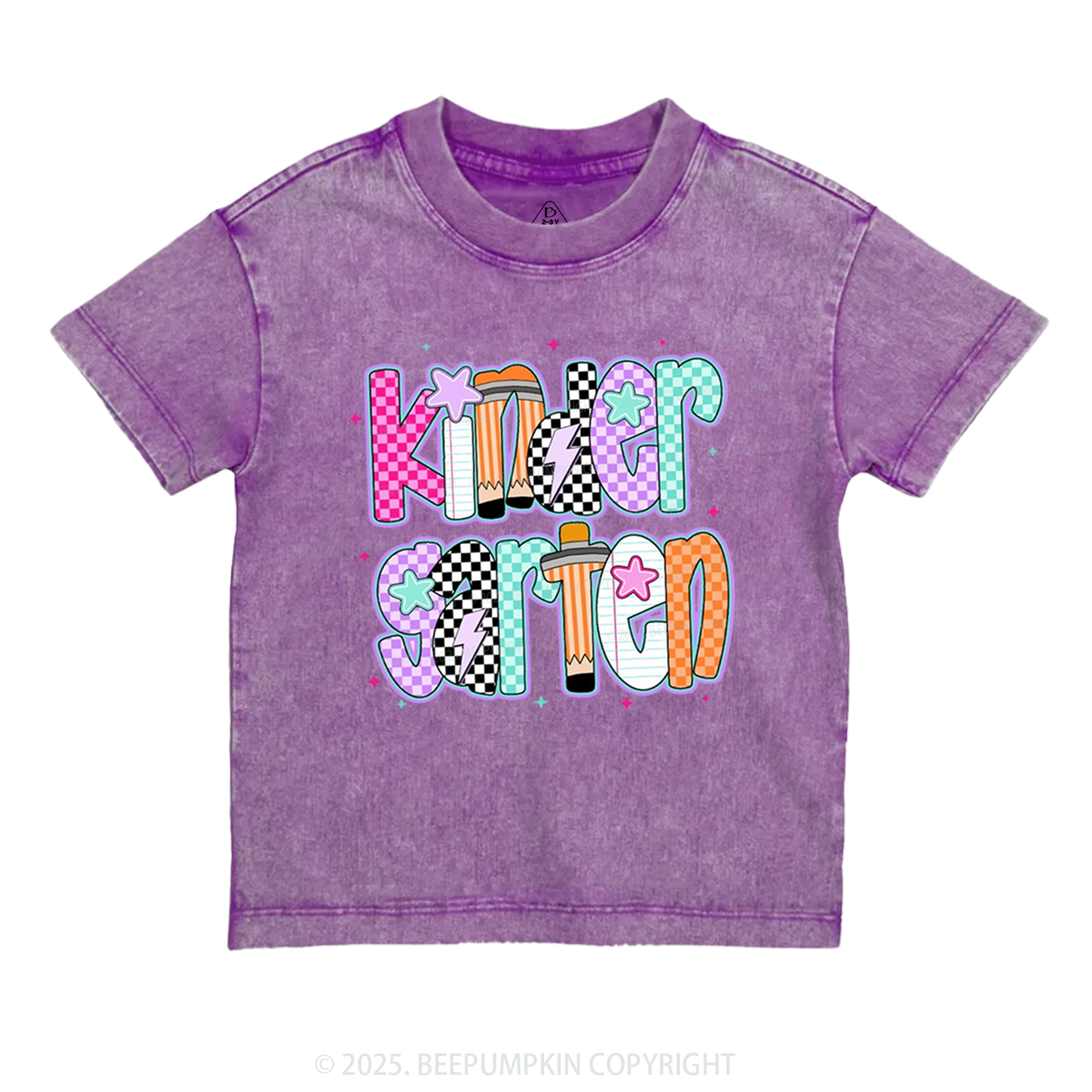 Personalized Purple Aura Grade Toddler&Kids Washed Tees
