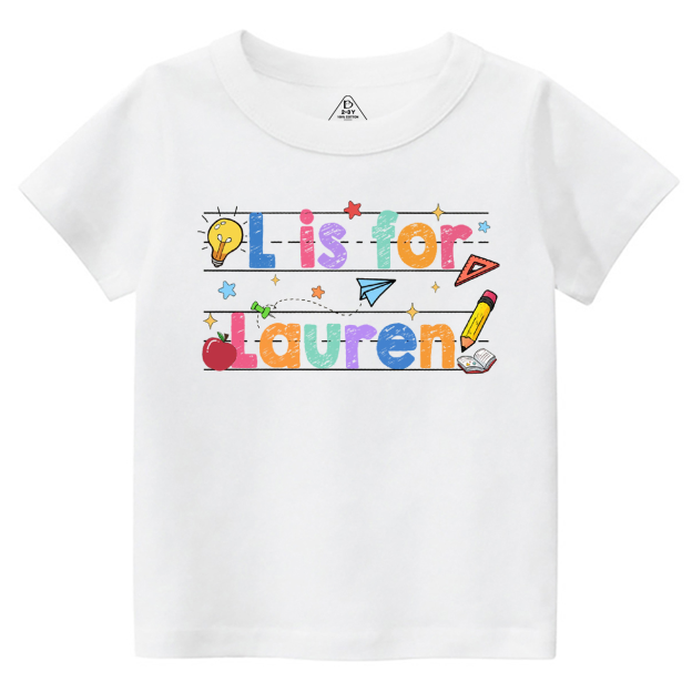 Personalized Kids Crayon Name Toddler&Kid's Tees Beepumpkin 