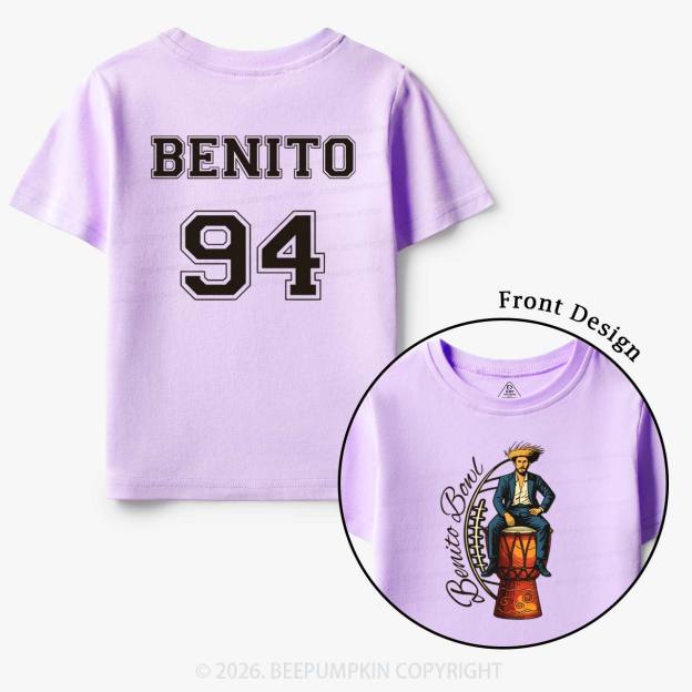 Personalized Benito Bowl Football Fan Toddler&Kid's Tees