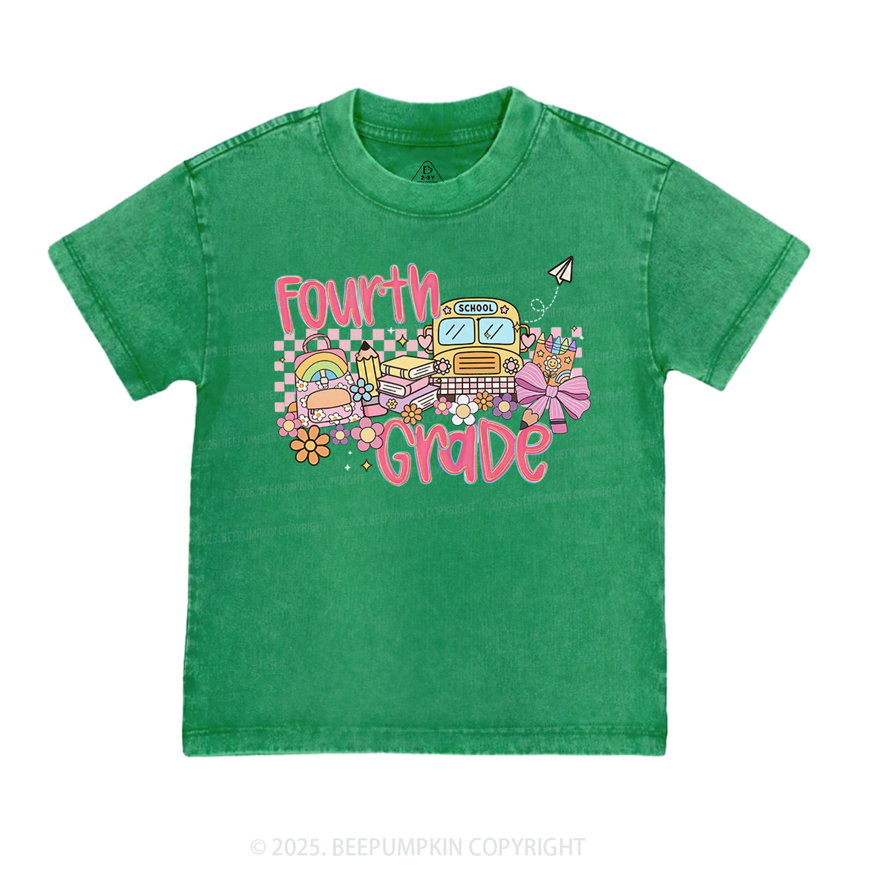 Personalized Happy School Journey Toddler&Kids Washed Tees