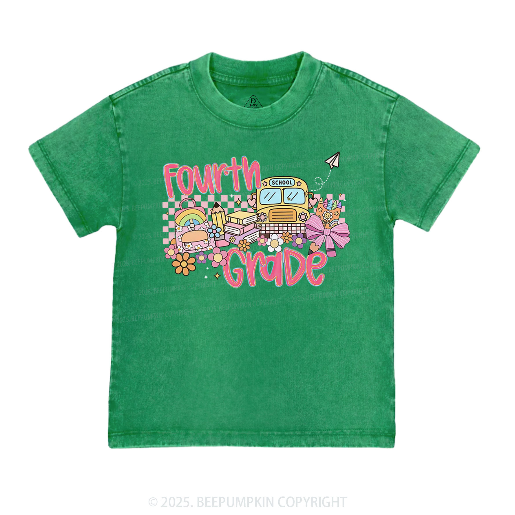 Personalized Happy School Journey Toddler&Kids Washed Tees