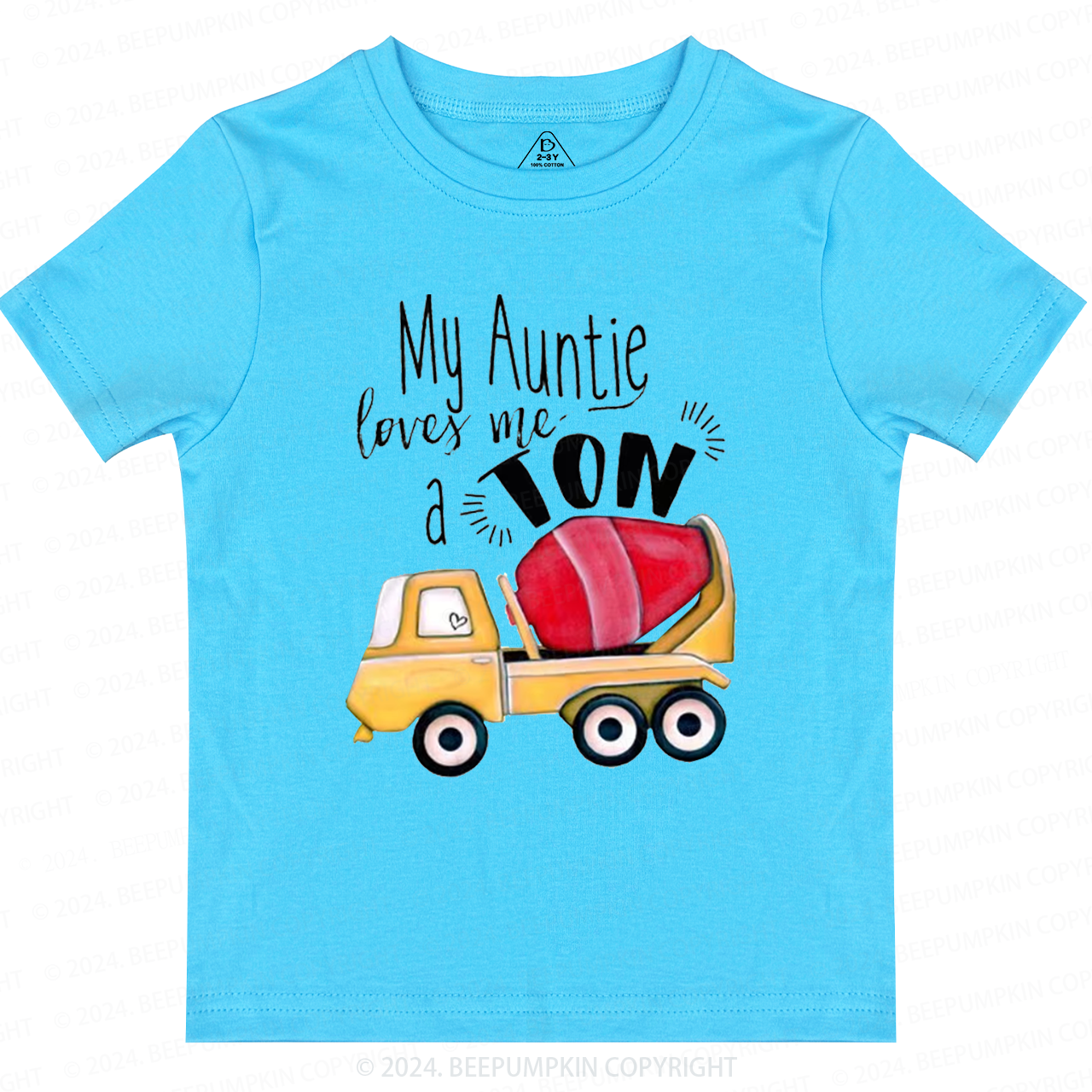 My Auntie Loves Me A Ton Toddler&Kids Tees 
