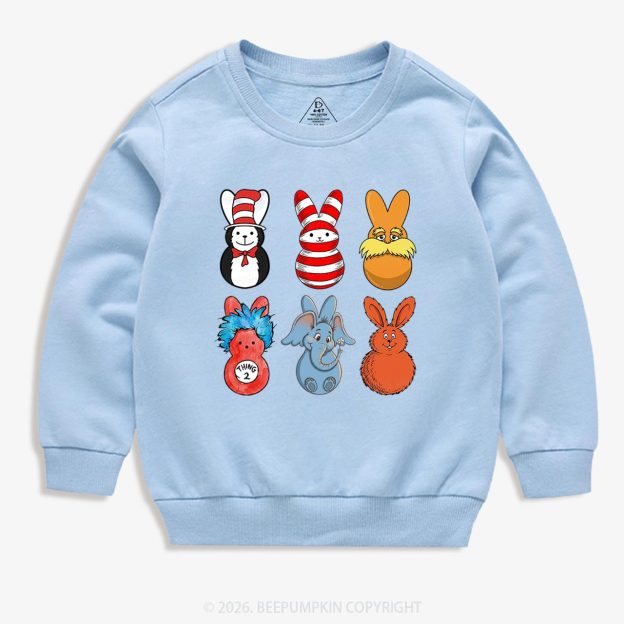 Storybook Bunny Tumbler Kid's Sweatshirt