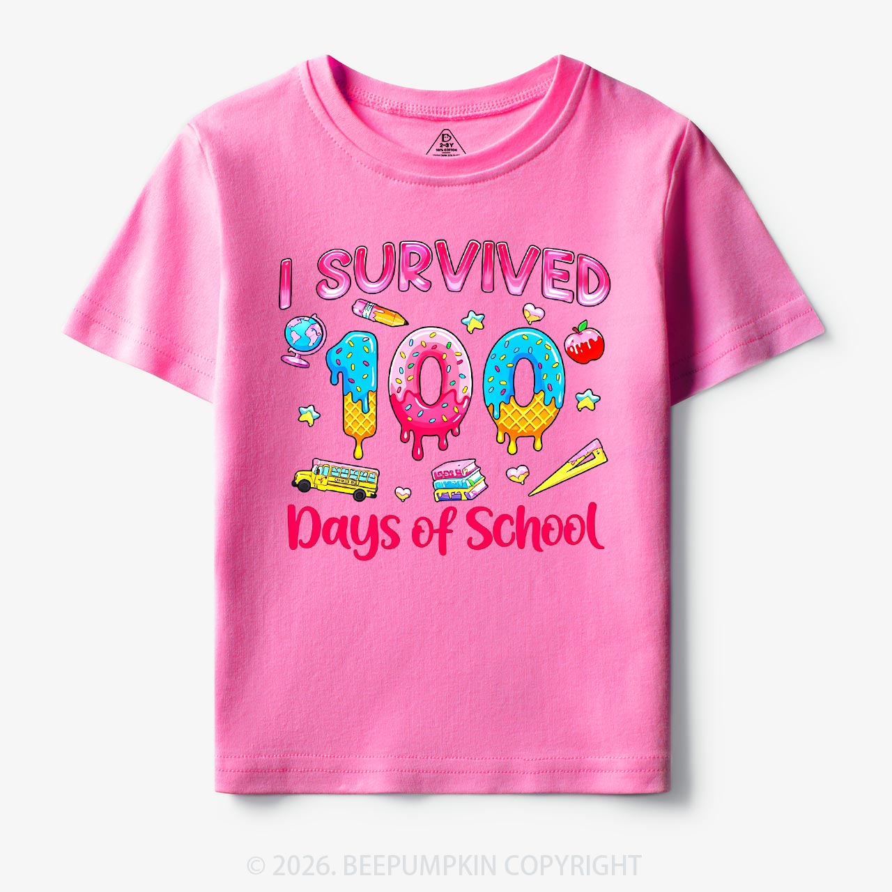 Sweet Survivor 100 Days Of School Toddler&Kid's Tees