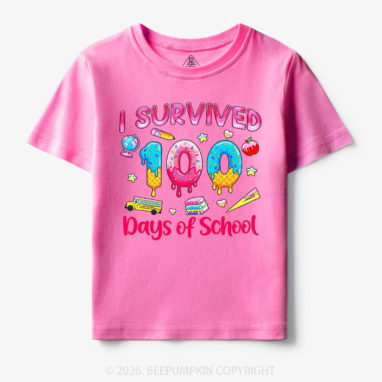 Sweet Survivor 100 Days Of School Toddler&Kid's Tees