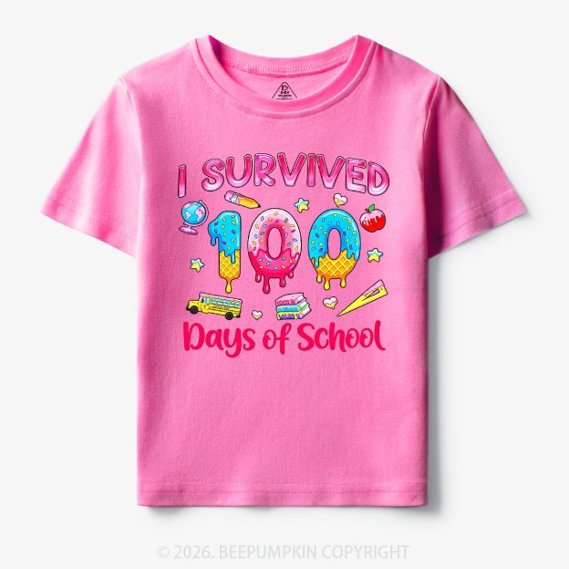 Sweet Survivor 100 Days Of School Toddler&Kid's Tees