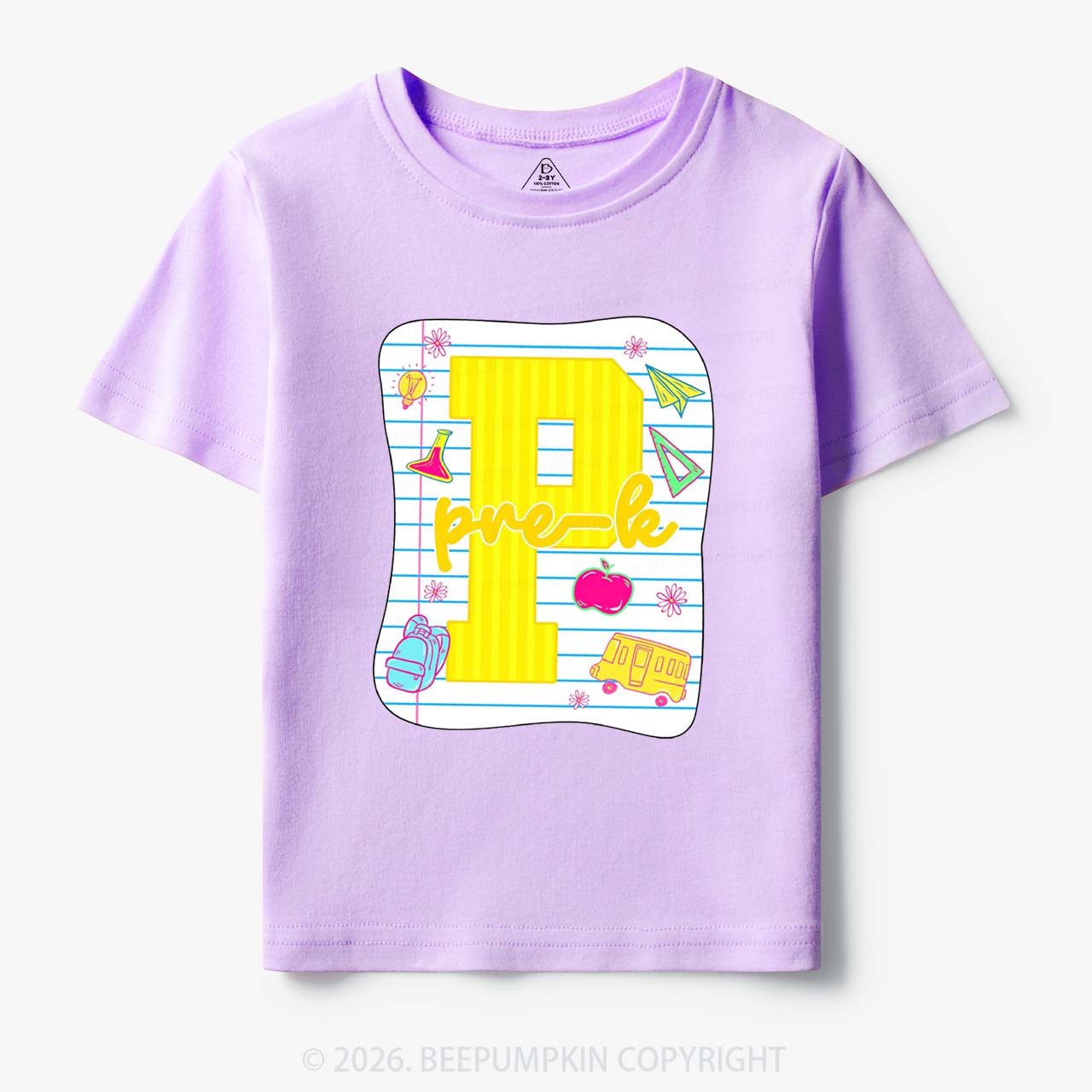 Striped Pre-k First Second Third Fourth Grade Toddler&Kid's Tees