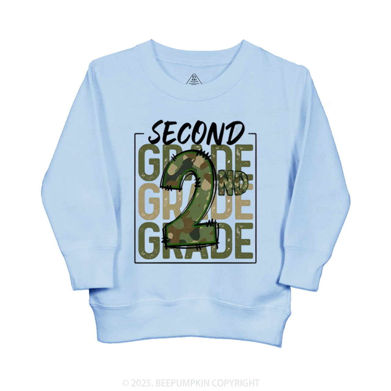 Personalized Camo Back to School Kid's Sweatshirt