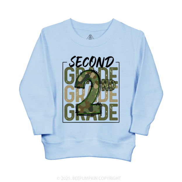 Personalized Camo Back to School Kid's Sweatshirt