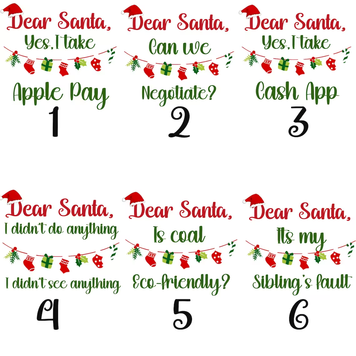 Personalized Funny Family Christmas Dear Santa Matching Pajamas