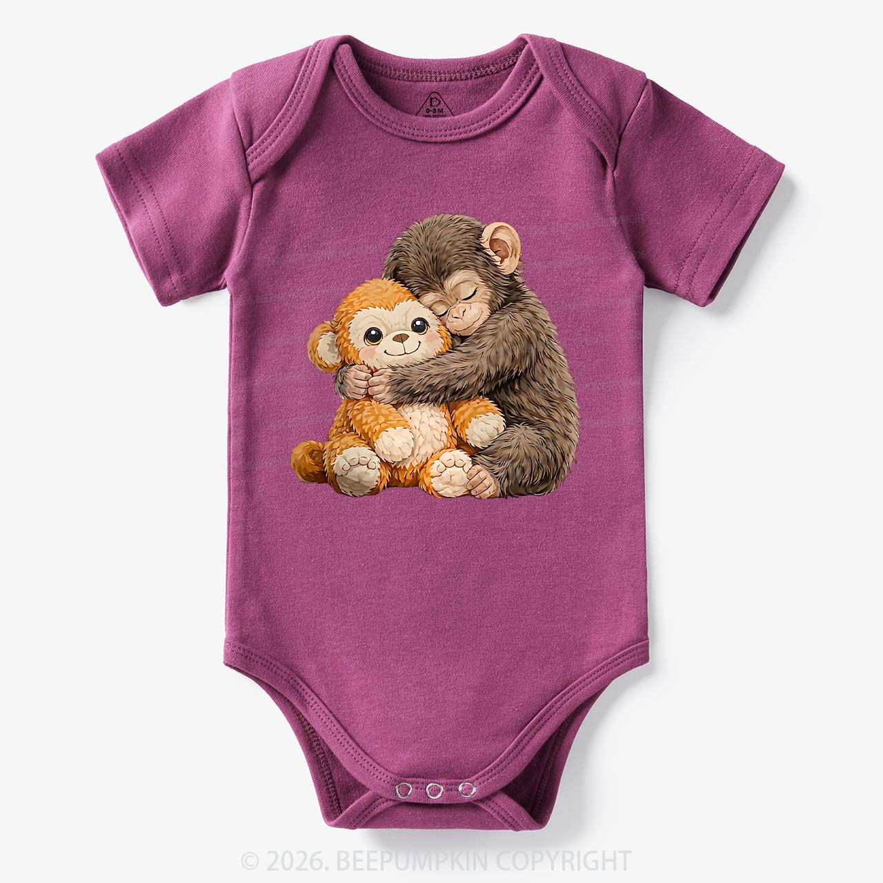Dear Punch Monkey Lovely Baby Bodysuit