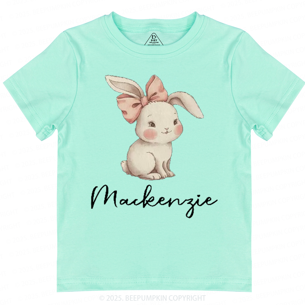 Personalized Name Easter Bunny Toddler&Kid's Tees Beepumpkin