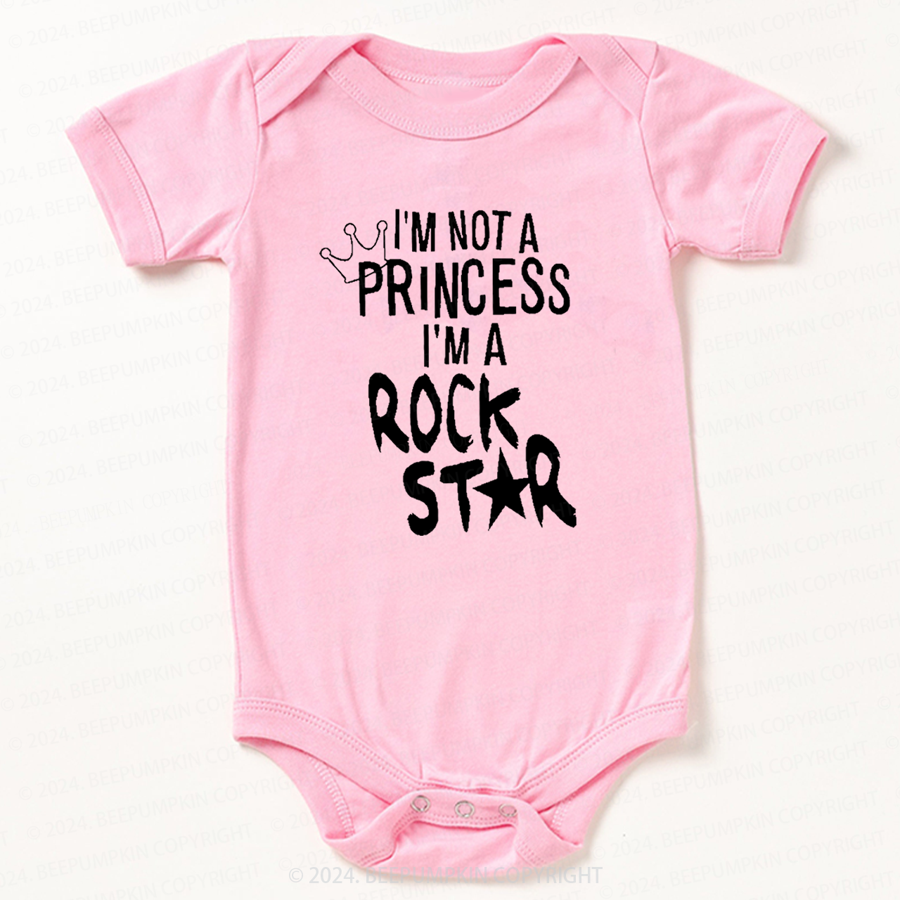 I'm Not A Princess I'm A Rock Star Bodysuit For Baby 8